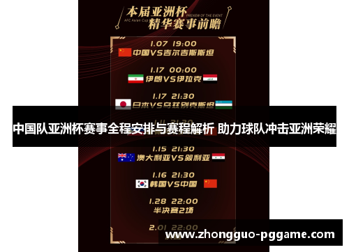 中国队亚洲杯赛事全程安排与赛程解析 助力球队冲击亚洲荣耀